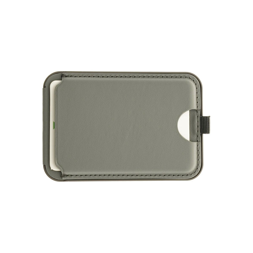 Skládací kožená MagSafe peněženka Dviced s podstavcem – šedá - iSTYLE CZ
